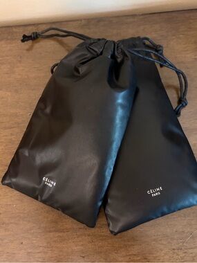 Celine black drawstring dust bag